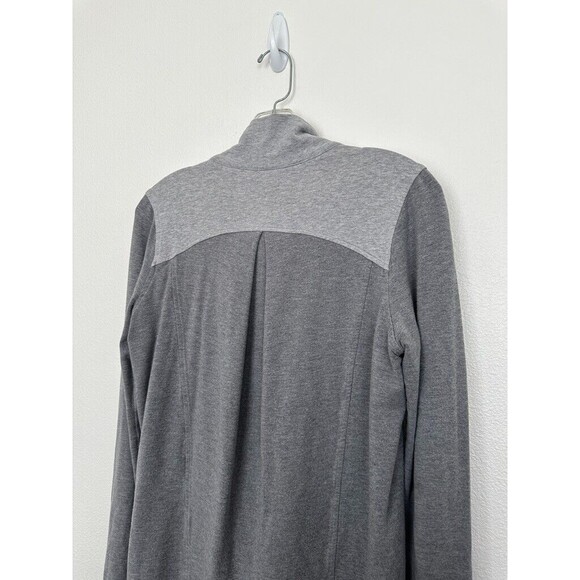 Lululemon Coast Wrap Long Sleeve Cardigan Sweater Modal Blend Gray Women's 10 - Picture 8 of 9
